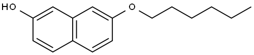 7-(Hexyloxy)-2-naphthalenol Structure