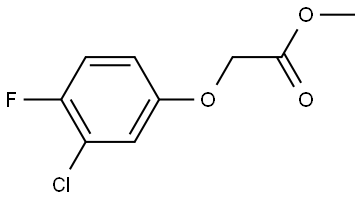 Methyl 2-(3-chloro-4-fluorophenoxy)acetate Structure