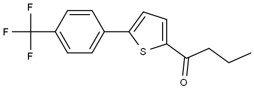 1-[5-[4-(Trifluoromethyl)phenyl]-2-thienyl]-1-butanone Structure