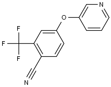 4-(pyridin-3-yloxy)-2-(trifluoromethyl)benzonitrile Structure