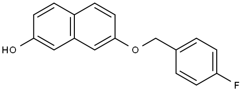 7-[(4-Fluorophenyl)methoxy]-2-naphthalenol Structure