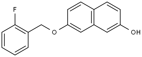 7-[(2-Fluorophenyl)methoxy]-2-naphthalenol Structure