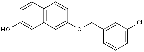 7-[(3-Chlorophenyl)methoxy]-2-naphthalenol Structure