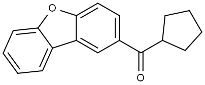 Cyclopentyl-2-dibenzofuranylmethanone Structure