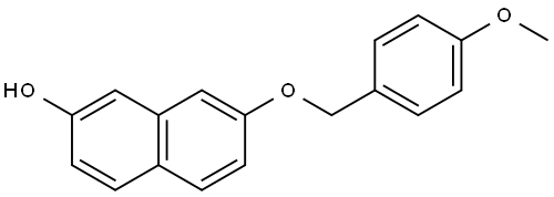 7-[(4-Methoxyphenyl)methoxy]-2-naphthalenol Structure