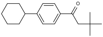 1-(4-Cyclohexylphenyl)-3,3-dimethyl-1-butanone Structure