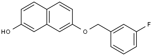 7-[(3-Fluorophenyl)methoxy]-2-naphthalenol Structure