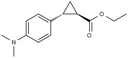 trans-ethyl 2-(4-(dimethylamino)phenyl)cyclopropanecarboxylate Structure