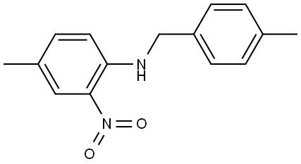 4-methyl-N-(4-methylbenzyl)-2-nitroaniline Structure