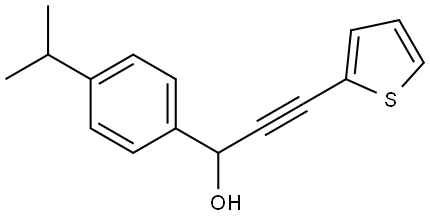 4-(1-Methylethyl)-α-[2-(2-thienyl)ethynyl]benzenemethanol Structure