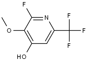 2-Fluoro-3-methoxy-6-(trifluoromethyl)-4-pyridinol Structure