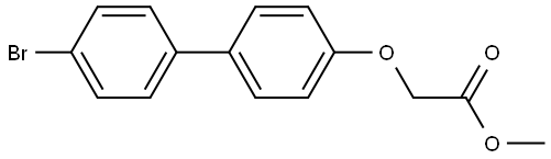 Methyl 2-[(4'-bromo[1,1'-biphenyl]-4-yl)oxy]acetate Structure