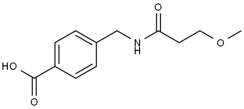 4-[[(3-Methoxy-1-oxopropyl)amino]methyl]benzoic acid Structure