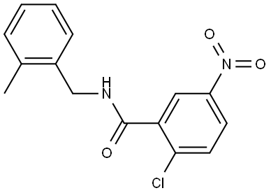 2-chloro-N-(2-methylbenzyl)-5-nitrobenzamide Structure