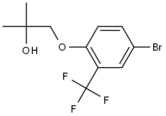 1-[4-Bromo-2-(trifluoromethyl)phenoxy]-2-methyl-2-propanol Structure