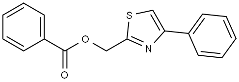 2-Thiazolemethanol, 4-phenyl-, 2-benzoate Structure