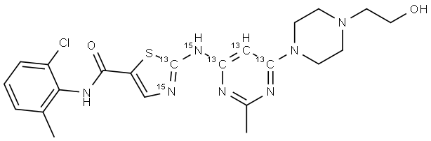 Dasatinib-13C415N2 Structure