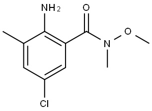 2-Amino-5-chloro-N-methoxy-N,3-dimethylbenzamide Structure