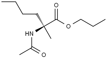 (S)-propyl 2-acetamido-2-methylhexanoate Structure