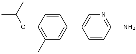 5-[3-Methyl-4-(1-methylethoxy)phenyl]-2-pyridinamine Structure