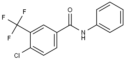 4-Chloro-N-phenyl-3-(trifluoromethyl)benzamide Structure