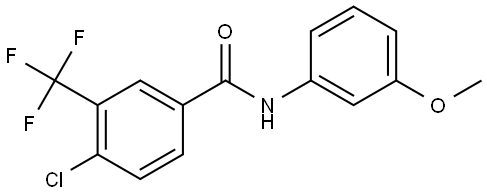 4-Chloro-N-(3-methoxyphenyl)-3-(trifluoromethyl)benzamide Structure