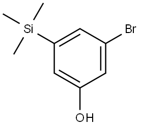 3-bromo-5-(trimethylsilyl)phenol Structure