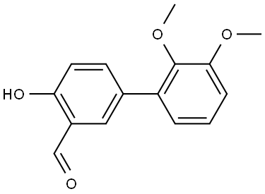 4-Hydroxy-2',3'-dimethoxy[1,1'-biphenyl]-3-carboxaldehyde Structure