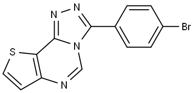 3-(4-bromophenyl)thieno[2,3-e][1,2,4]triazolo[4,3-c]pyrimidine 구조식 이미지