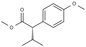 (S)-2-(4-Methoxy-phenyl)-3-methyl-butyric acid methyl ester 구조식 이미지