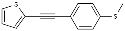 2-[2-[4-(Methylthio)phenyl]ethynyl]thiophene Structure