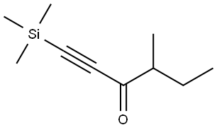 4-Methyl-1-(trimethylsilyl)-1-hexyn-3-one Structure
