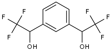 1,1'-(1,3-phenylene)-bis-(2,2,2-trifluoroethanol) Structure