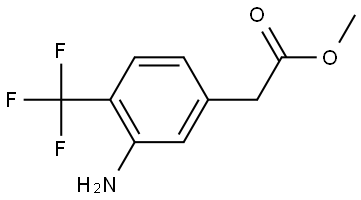 methyl 2-(3-amino-4-(trifluoromethyl)phenyl)acetate Structure