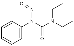 1,1-diethyl-3-nitroso-3-phenylurea Structure