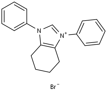 1H-Benzimidazolium, 4,5,6,7-tetrahydro-1,3-diphenyl-, bromide (1:1) Structure