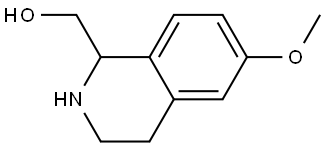 (6-methoxy-1,2,3,4-tetrahydroisoquinolin-1-yl)methanol Structure