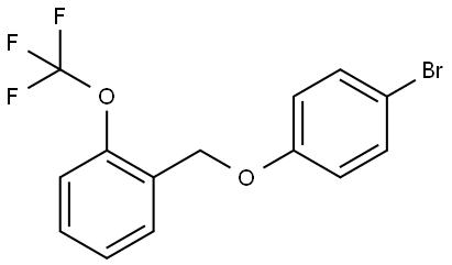 1-[(4-Bromophenoxy)methyl]-2-(trifluoromethoxy)benzene Structure