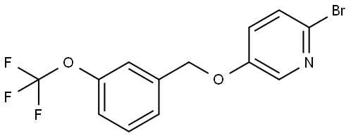 2-Bromo-5-[[3-(trifluoromethoxy)phenyl]methoxy]pyridine Structure