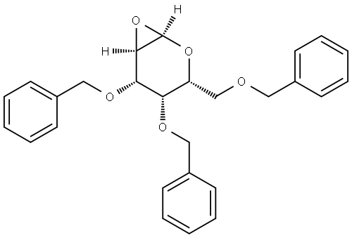 α-D-Galactopyranose, 1,2-anhydro-3,4,6-tris-O-(phenylmethyl)- Structure