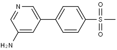 5-[4-(Methylsulfonyl)phenyl]-3-pyridinamine Structure