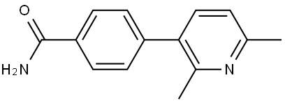 4-(2,6-Dimethyl-3-pyridinyl)benzamide Structure