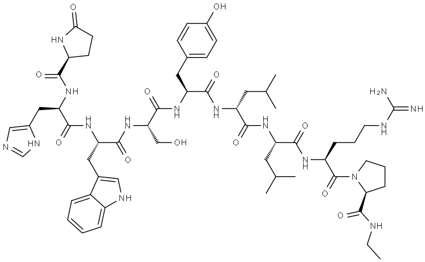 (D-HIS2)-LEUPROLIDE Structure