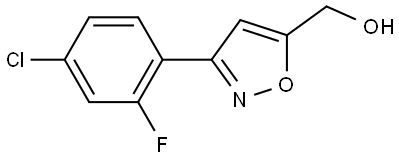 (3-(4-chloro-2-fluorophenyl)isoxazol-5-yl)methanol Structure