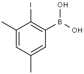 Boronic acid, B-(2-iodo-3,5-dimethylphenyl)- Structure