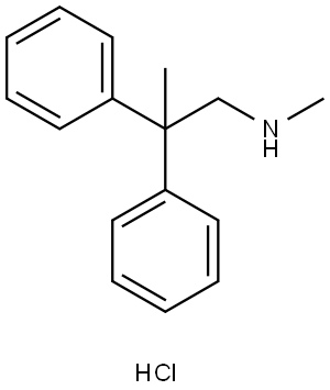 N-methyl-2,2-diphenylpropan-1-amine hydrochloride Structure