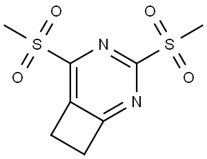 3,5-Bis(methylsulfonyl)-2,4-diazabicyclo[4.2.0]octa-1,3,5-triene Structure