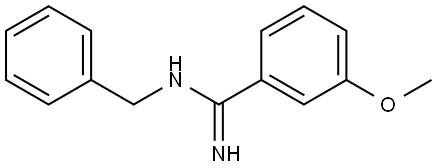 N-Benzyl-3-methoxybenzenecarboximidamide Structure