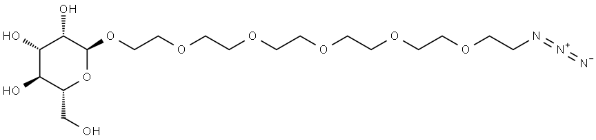 Azido-PEG6-alpha-D-mannose Structure