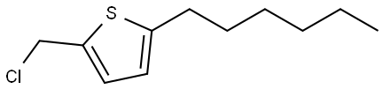 Thiophene, 2-(chloromethyl)-5-hexyl- Structure